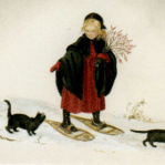 Laura in Snow Enclosure Card Set